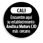 CALI Encuentre aquí su establecimiento  Andina Motors CJD más cercano